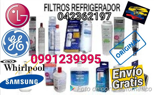 Filtros para Refrigeradora interno y externo General Eléctric Whirlpool Samsung LG Ecuador Guayaquil