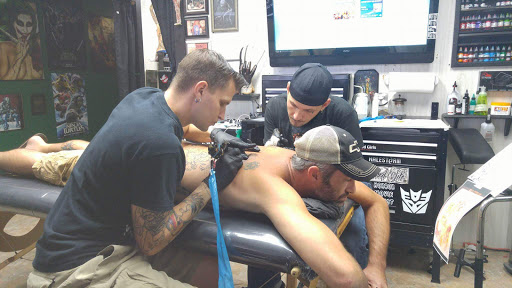 Explore skull sleeve tattoo ideas, creative tattoo ideas in Beverly Hills, available at R-N-R Custom Tattoos