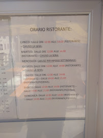 Carte du Ristorante Bar Pizzeria Piccoli Scorci di Gusto à Perarolo di Cadore