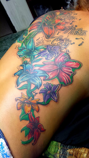 Explore boyfriend name tattoo ideas for girlfriend, creative tattoo ideas in Beverly Hills, available at R-N-R Custom Tattoos