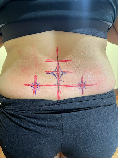 Explore gohan tattoo ideas, creative tattoo ideas in Marietta, available at The Queen Bee Tattoo and Piercing Parlour