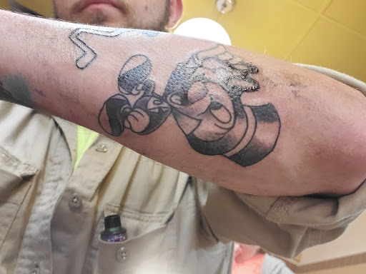 Explore head tattoo ideas, creative tattoo ideas in Saraland, available at Exit 13 Tattoo