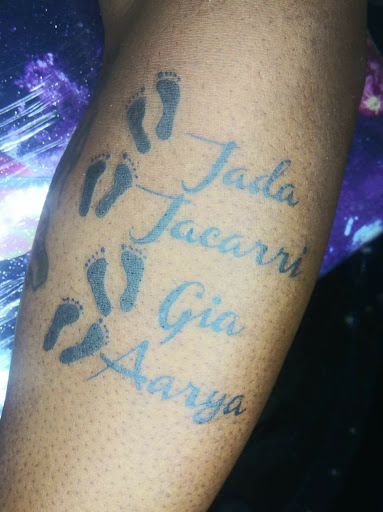 Explore atom tattoo ideas, creative tattoo ideas in Lakeland, available at 360 INKpressions