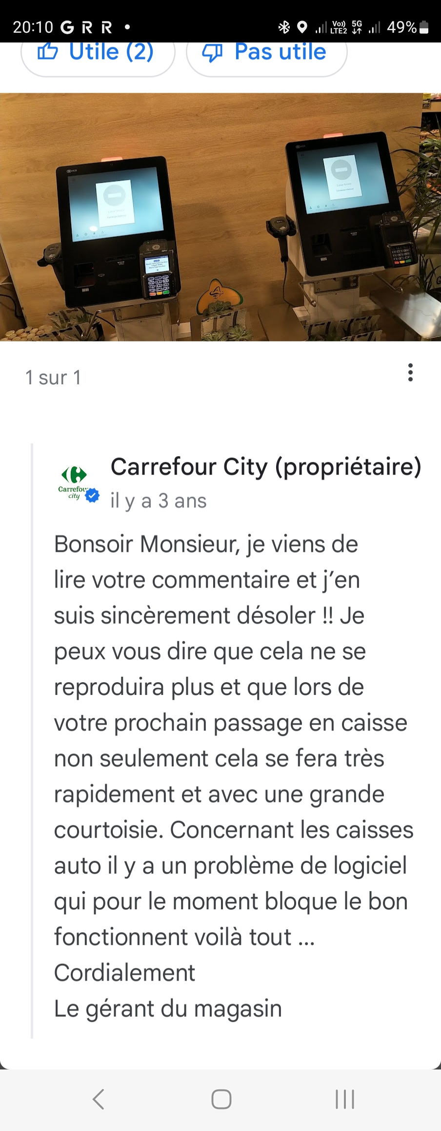 Photo n° 2 de l'avis de sebastien.u fait le 08/09/2020 à 18:07