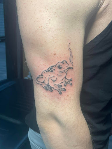 Explore black cat tattoo ideas, creative tattoo ideas in Omaha, available at Villains Black