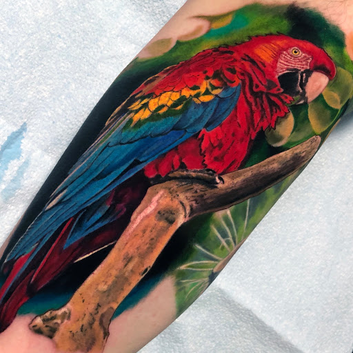 Explore flower tattoo sleeve ideas, creative tattoo ideas in San Marcos, available at The War Room Tattoo Studio (By Appointment only)