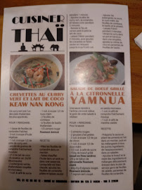 Mak Thai à Paris menu