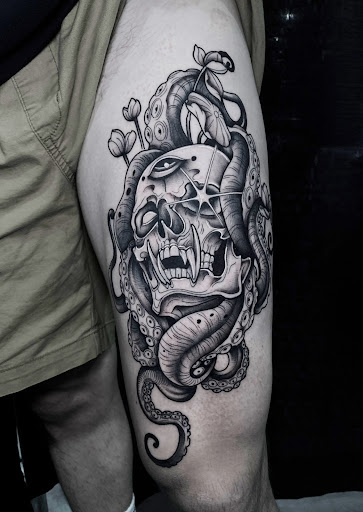 Explore pansexual tattoo ideas, creative tattoo ideas in Corona, available at Crop Circles Tattoo Studio