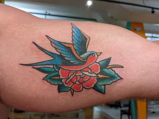 Explore calf sleeve tattoo ideas, creative tattoo ideas in Shakopee, available at Crazy Lady Ink LLC