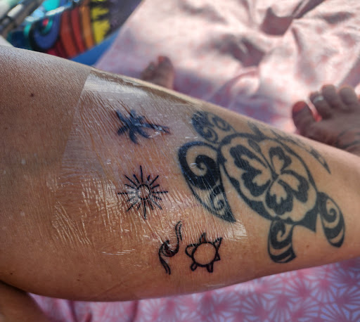 Explore father daughter tattoos ideas, creative tattoo ideas in Lahaina, available at Sweet Trade Tattoo