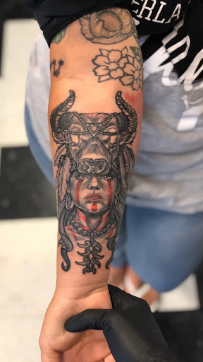 Explore tattoo ideas for shoulder cap, creative tattoo ideas in Goose Creek, available at Red Kirin Tattoo