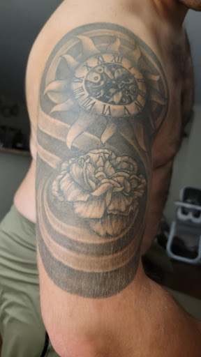 Explore roman catholic tattoo ideas, creative tattoo ideas in Clinton Township, available at Studio Seven Tattoos LLC