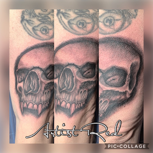 Explore dagger tattoo ideas, creative tattoo ideas in New York, available at Redink Tattoo Studio