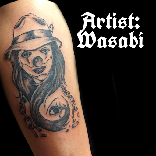 Explore stained glass tattoo ideas, creative tattoo ideas in Florence, available at West Coast Tattoo & Body Piercing
