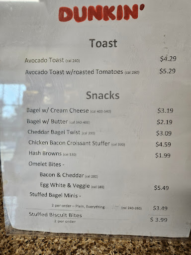 Food menu