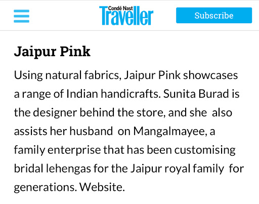 Jaipur Pink By Sunita Burad