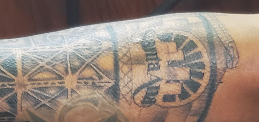 Explore small leg tattoo ideas, creative tattoo ideas in Orange, available at Lincoln Avenue Tattoo