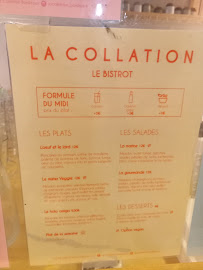 La collation à Bordeaux menu