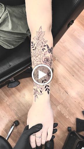 Explore hamsa tattoo ideas, creative tattoo ideas in Huntington, available at Timeless Tattoo Gallery