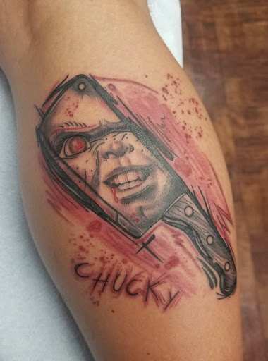 Explore sleeve tattoo ideas for women, creative tattoo ideas in Houston, available at The Electric Chair Tattoo & Piercing