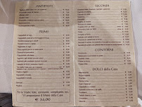 Restaurant Trattoria Ca' Rossi da Topo à Savio (le menu)