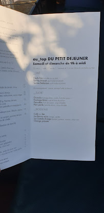Acte II à Paris menu