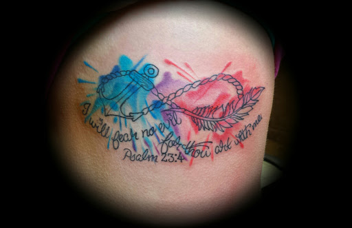 Explore van gogh tattoo ideas, creative tattoo ideas in West Lafayette, available at Renegade Tattoo Studio