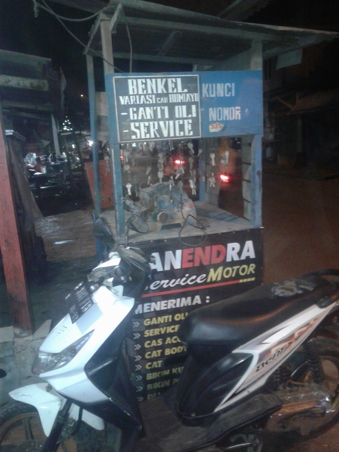 BENGKEL MOTOR DUPLIKAT KUNCI PLAT NOMOR DANENDRA