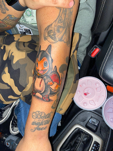 Explore half moon tattoo ideas, creative tattoo ideas in San Antonio, available at Firme Copias Tattoo Studio