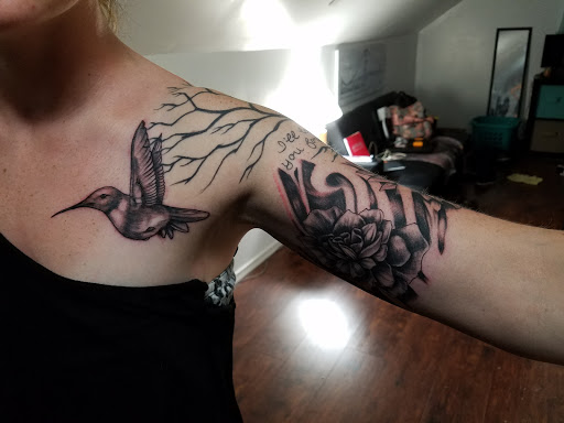 Explore colored tattoo ideas for men, creative tattoo ideas in Dayton, available at Private Ink Tattoo Studio