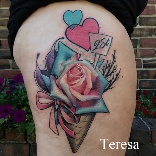 Explore half sleeve memorial tattoo ideas, creative tattoo ideas in Sanford, available at Venom Ink Tattoo