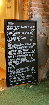 La Belle Verte à Toulouse menu