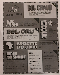 Carte du Jah Jah By Le Tricycle à Paris