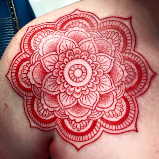 Find tattoo ideas for female chest for your next unique tattoo in Chattanooga at Standard Ink Tattoo Co