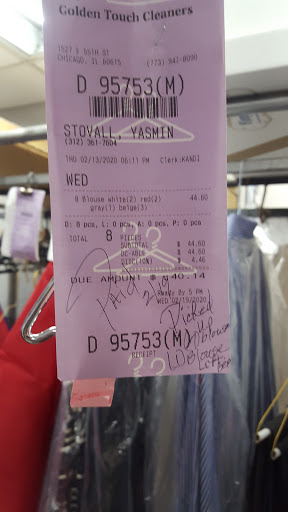 Dry Cleaner «Golden Touch Cleaners», reviews and photos, 1527 E 55th St, Chicago, IL 60615, USA