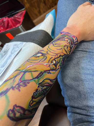 Explore tarot card tattoo ideas, creative tattoo ideas in Dubuque, available at Grim River Tattoo