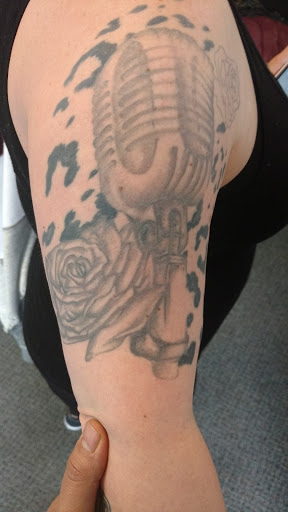 Explore cherubim tattoo ideas, creative tattoo ideas in Nampa, available at BlackBird Studios