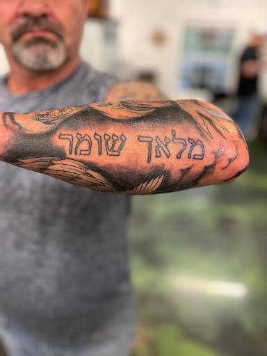 Explore skull sleeve tattoo ideas, creative tattoo ideas in Crossville, available at Inkt tattoo shop