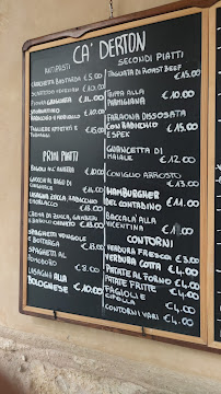 Hosteria Cà Derton à Asolo carte