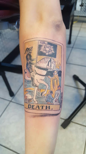 Explore nintendo tattoo ideas, creative tattoo ideas in Tulsa, available at Anchor & Rose Tattoo Co.