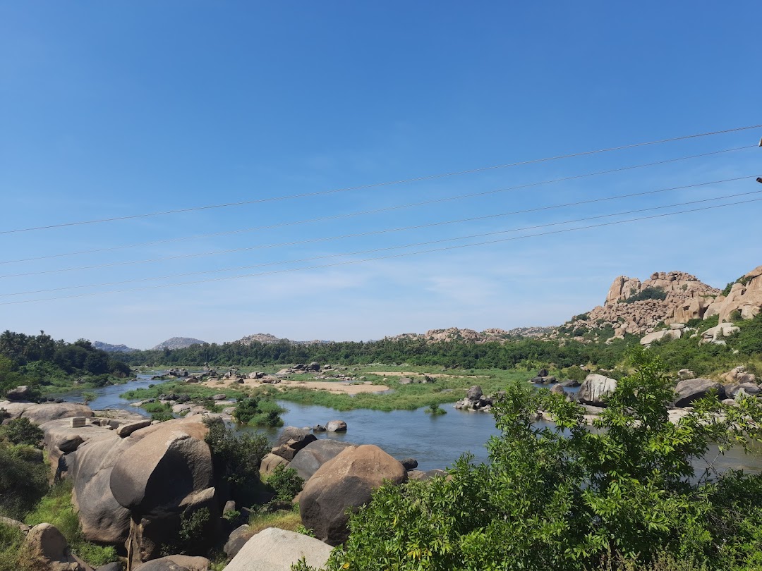 Yantrodharaka Hanuman Temple in the city Hampi