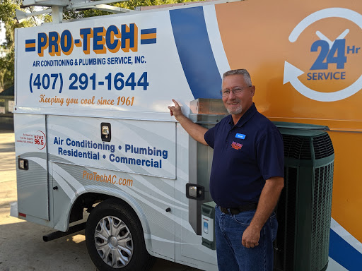 Air Conditioning Contractor «Pro-Tech Air Conditioning & Plumbing Service, Inc», reviews and photos, 9161 Narcoossee Rd #210, Orlando, FL 32827, USA