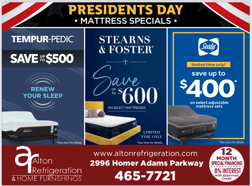 Furniture Store «Alton Refrigeration & Home Furnishings», reviews and photos, 2996 Homer Adams Pkwy, Alton, IL 62002, USA