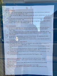 Carte du Le Cerf Restaurant - Marlenheim à Marlenheim