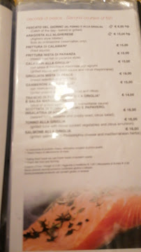 Ristorante Pizzeria Ramblas à Alghero menu