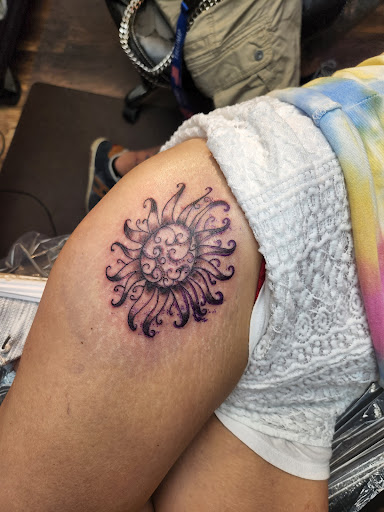 Explore male full sleeve tattoo ideas, creative tattoo ideas in Bradenton, available at Memory Lane Tattoo Co.