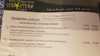 Seestern à Norden menu