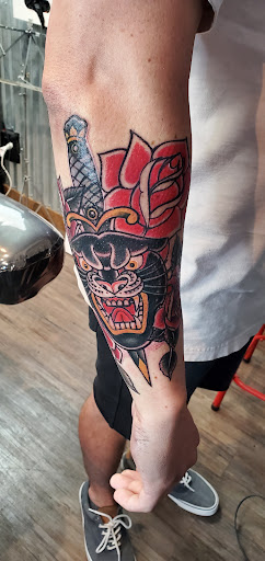 Explore pin up girl tattoo ideas, creative tattoo ideas in Murrieta, available at CON INK TATTOOS LLC