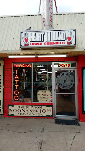 Explore tattoo on thigh ideas, creative tattoo ideas in Dallas, available at Heart In Hand Lower Greenville