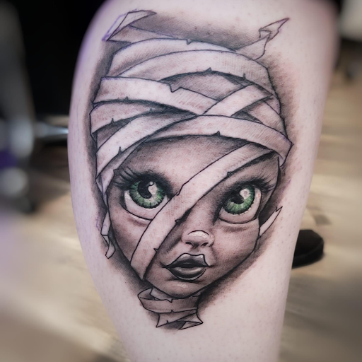 Explore grim reaper tattoo ideas, creative tattoo ideas in Mc Kees Rocks, available at Exile Ink